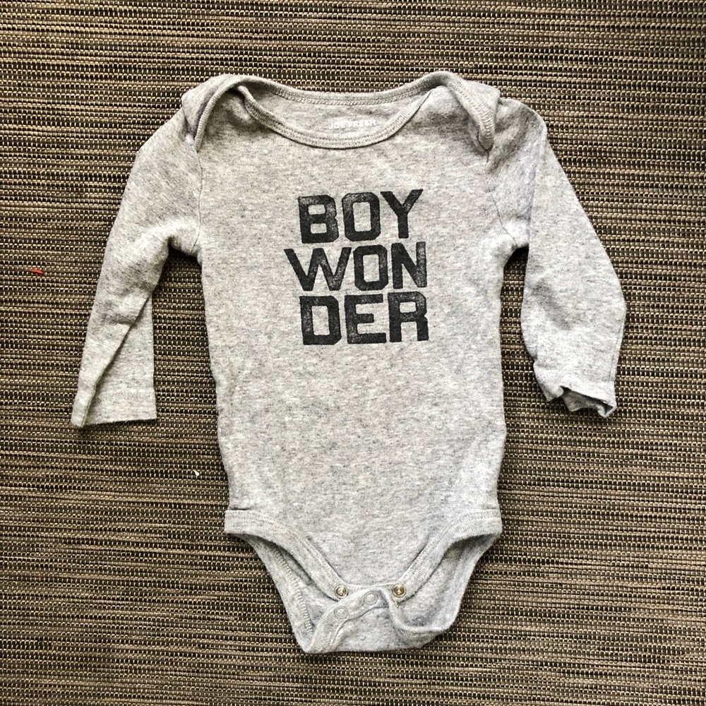 🌟BOY WONDER baby boy onesie Joe Fresh 3-6mo